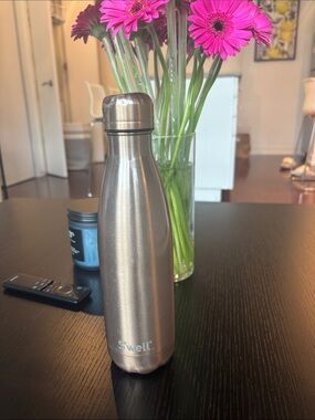 S'well Silver Metallic Insulated Stainless Steel Bottle